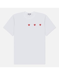 Мужская футболка Triple Heart Emblem Comme des garçons play