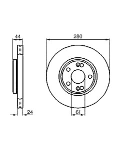 Тормозной диск 0986478734 Bosch