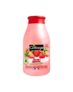 Гель для душа Strawberry & Mint Moisturizing Shower Milk Cottage