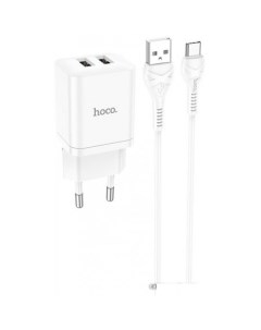 Сетевое зарядное N25 USB Type-C (белый) Hoco