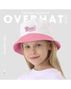 Панама детская для девочки Malibu, цвет белый, р-р 54 Overhat kids