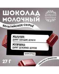 Шоколад молочный «Монетное дерево», 27 г. Фабрика счастья