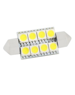 Лампа светодиодная T11 C5W 12 В 8 SMD диода c цоколем 39 мм S08201186 Skyway