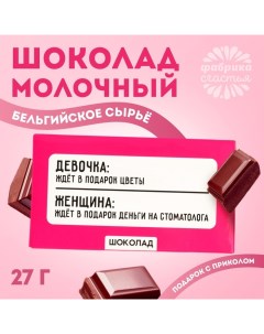 Шоколад молочный «Деньги на стоматолога», 27 г. Фабрика счастья