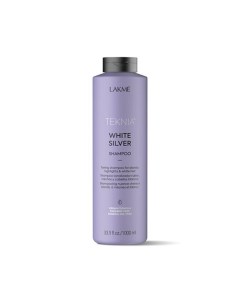 Шампунь для волос Teknia White Silver Shampoo, тонирующий, 1000 мл Lakme