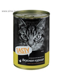 Влажный корм для кошек курица в соусе ж б 415 г Tasty