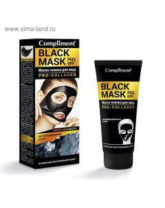 Маска пленка Black Mask с Pro collagen 80 мл Compliment