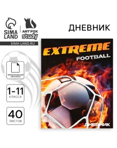 Дневник школьный для 1-11 класса, в интегральной обложке, 40 л. «1 сентября:Extreme football» Artfox study