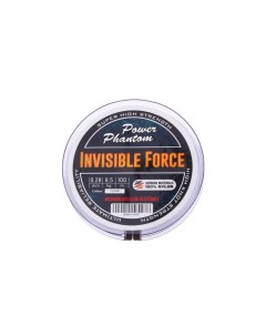 Леска Invisible Force CLEAR, диаметр 0.28 мм, тест 8.5 кг, 100 м Power phantom