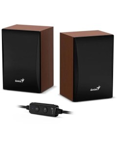 Компьютерные колонки 2.0 Genius SP-HF380BT, 2х1.5Вт, Jack 3.5, USB, BT, дерево