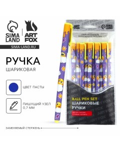 Ручка прикол шариковая синяя паста Улыбочку 0 7 мм Artfox