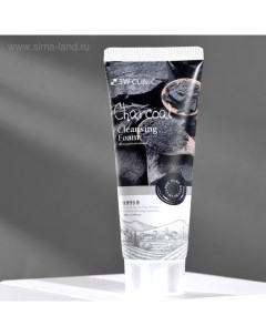 Глубоко очищающая пенка для сужения пор Charcoal Cleansing Foam с древесным углём, 100 мл 3w clinic