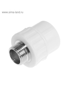 Муфта переходная PRO, d=25 мм x 1/2", наружная резьба, полипропиленовая Valfex