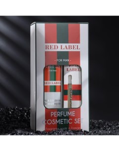 Подарочный набор косметики мужской Red Label, гель для душа 250 мл, парфюмерная вода, 30 мл Vogue collection