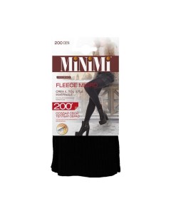 Колготки женские Fleece Micro 200 den размер 4 цвет nero Minimi