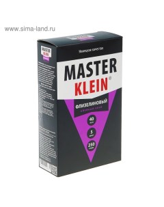 Клей обойный, для флизелиновых обоев, 250 г Master klein