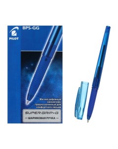 Ручка шариковая Super Grip G узел 0 7мм резиновый упор стержень синий BPS GG F L Pilot