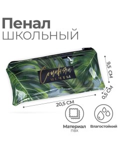 Пенал мягкий 1 отделение, 95 х 205 мм, плоский, ПВХ, "Сочиняй мечты" Calligrata