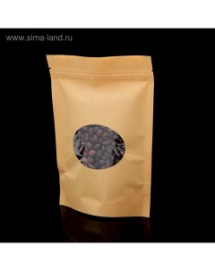 Пакет Zip-lock Крафт с овальным окном 13 х 18 см Upak land