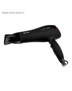 Фен VT 8208 BK 2200 Вт 3 режимов 3 скорости ионизация чёрный Vitek