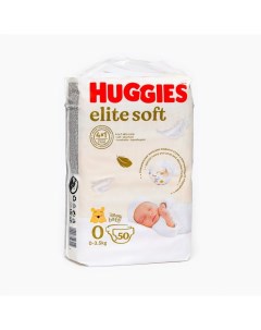 Подгузники "" Elite Soft 0+ до 3.5 кг, 50 шт Huggies