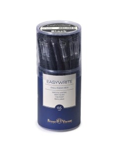 Ручка шариковая EasyWrite Black 0 5 мм чёрные чернила матовый корпус Silk Touch Brunovisconti