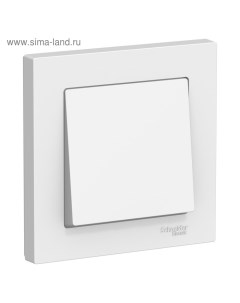 Выключатель SE ATLASDESIGN, 10 А, 1 клавиша, IP20, скрытый, белый, ATN000112 Schneider electric