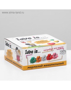 Мармелад "ЖуйМиксик", клубника-банан, 20 г Love is