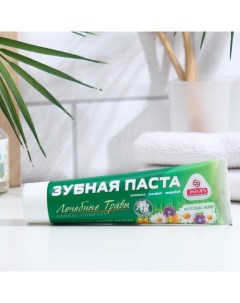 Зубная паста, лечебные травы, 100 г Знахарь