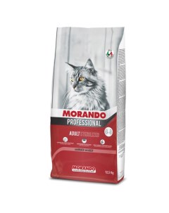 Сухой корм Professional Gatto для стерилизованных кошек говядина 12 5 кг Morando