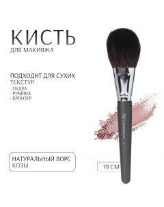 Кисть для макияжа PREMIUM 19 см цвет чёрный Qf