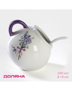 Сахарница с ложкой «Лаванда», 200 мл, 9?9 см Доляна