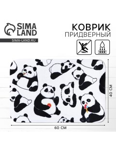 Коврик придверный Panda 40 х 60 см Сима-ленд