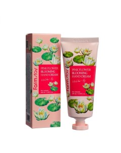 Крем для рук Pink Flower Blooming Hand Cream Water Lily Farmstay