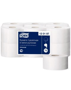 Туалетная бумага T2 Universal, 1 слой, 200 м Tork