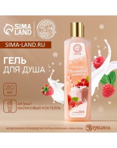 Гель для душа 250 мл аромат малинового коктейля AROMA SOUND by Ural lab