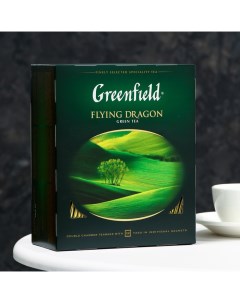 Чай зеленый Flying Dragon, 100 пакетиков*2 г Greenfield