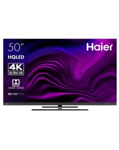 Телевизор SMART TV АХ Рго 50 3840x2160 DVB T2 C S2 HDMI 4 USB 2 Smart TV чёрный Haier