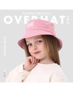 Панама детская для девочки цвет пудровый р р 48 50 Overhat kids