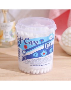 Ватные палочки, 100 шт. в стакане Soft care