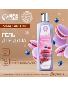 Гель для душа 250 мл аромат черничного макаруна AROMA SOUND by Ural lab