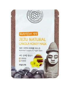 Маска на тканевой основе для лица питательная Jeju Nature's Canola Honey Mask 20 мл Welcos