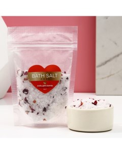 Cоль для ванны с лепестками роз Bath salt, 150 г Чистое счастье