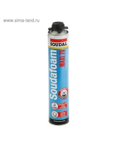 Пена монтажная Soudafoam Maxi 70, пистолетная, летняя, до 70 л, 870 мл Soudal