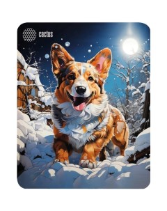 Коврик для компьютерной мыши Corgi игровой 300 250 3 мм рис корги Cactus