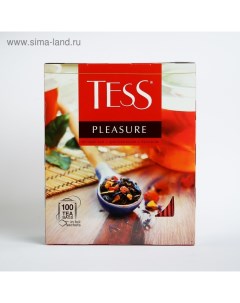 Чай Pleasure, black tea, 100 х 1.5 г Tess