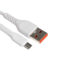 Кабель ONE DEPOT S08WM, microUSB - USB, 2.4 А, 1 метр, белый One depot