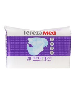 Подгузники для взрослых Super Large №3, L, 28 шт Terezamed