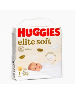 Подгузники "" Elite Soft 1, 3-5кг, 84 шт Huggies