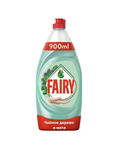 Средство для мытья посуды Нежные ручки Чайное дерево и мята, 900 мл Fairy